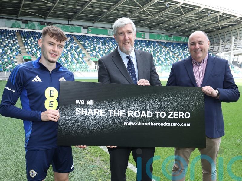 Northern Ireland football star backs road safety drive