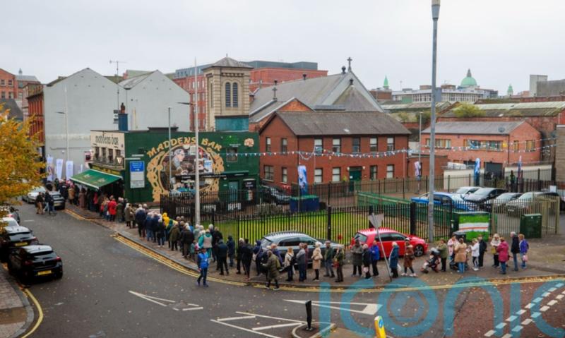 Large crowds gather to see relics of St Bernadette in Belfast