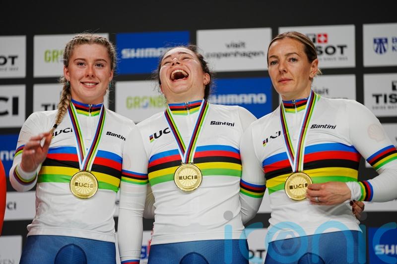 Great Britain storm to women’s team sprint gold at Cycling World Championships
