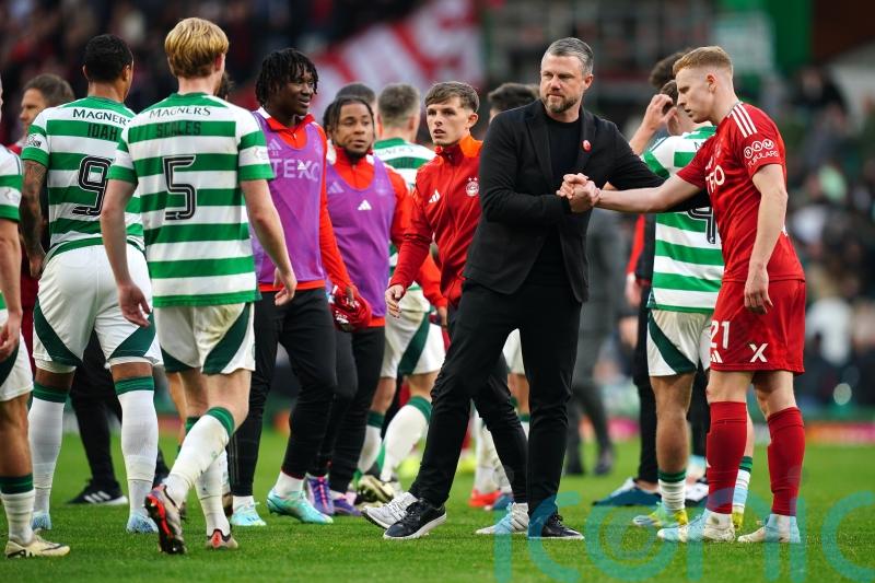Jimmy Thelin says his Aberdeen players helped each other in draw at Celtic