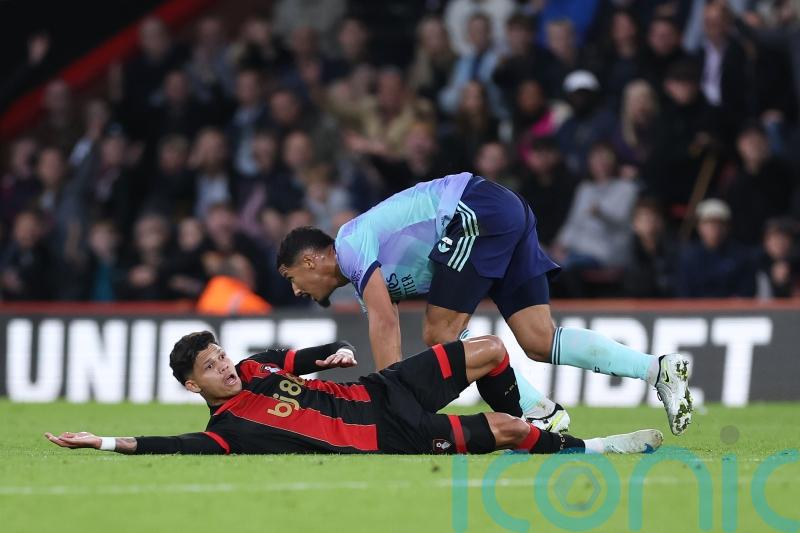 William Saliba sent off as Arsenal suffer first Premier League defeat of season
