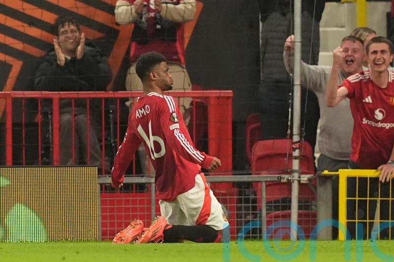 Amad Diallo double ends Manchester United’s year-long wait for a European win