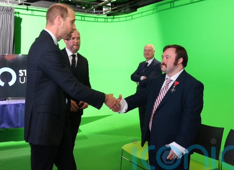William charmed by Northern Ireland’s own prince of the silver screen