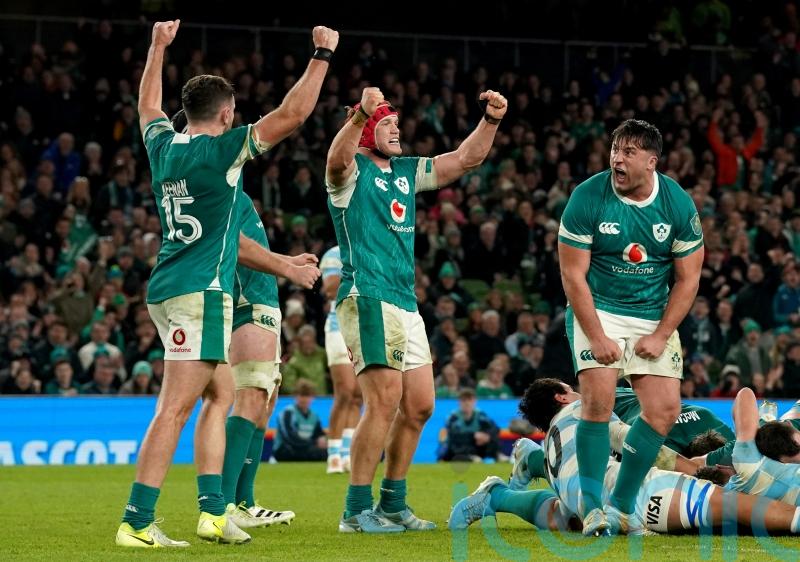 Ireland hold off Argentina fightback to return to winning ways in Dublin
