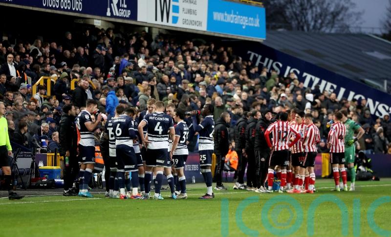 Millwall boss Neil Harris praises medical staff of both clubs after emergencies