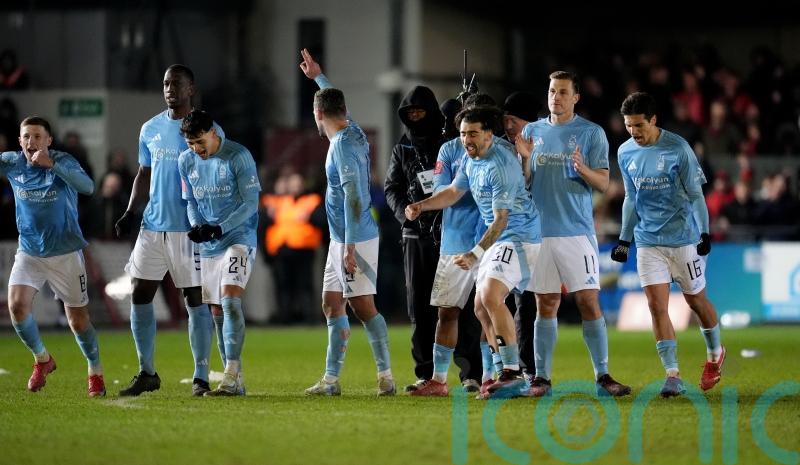 Nottingham Forest finally win marathon FA Cup tie at Exeter on penalties