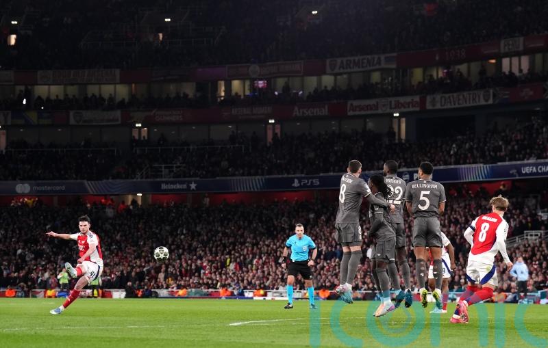 Declan Rice’s free-kick double helps Arsenal to stunning win against Real Madrid