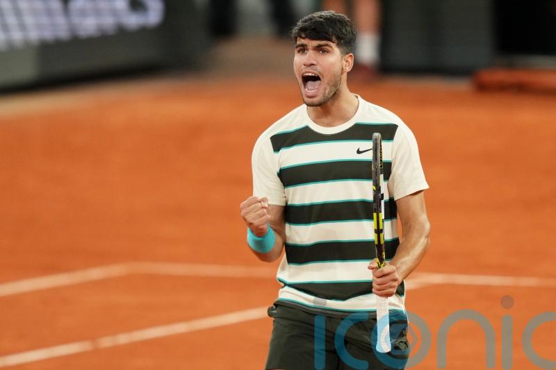 Carlos Alcaraz to defend French Open title in final as Lorenzo Musetti retires