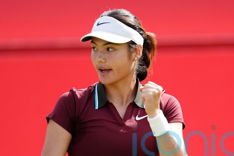 Emma Raducanu &lsquo;really feeling it&rsquo; at Queen&rsquo;s as she eases into second round