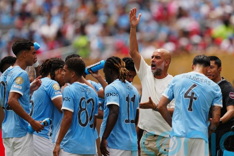 Pep Guardiola says referee’s decision to dismiss Rico Lewis was ‘unnecessary’