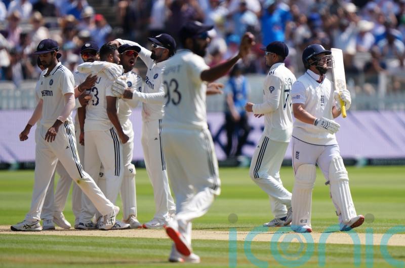 England’s top order toppled as India’s bowlers turn up the heat at Lord’s