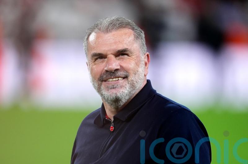 Ange Postecoglou pictured at Nottingham Forest after agreeing to replace Nuno