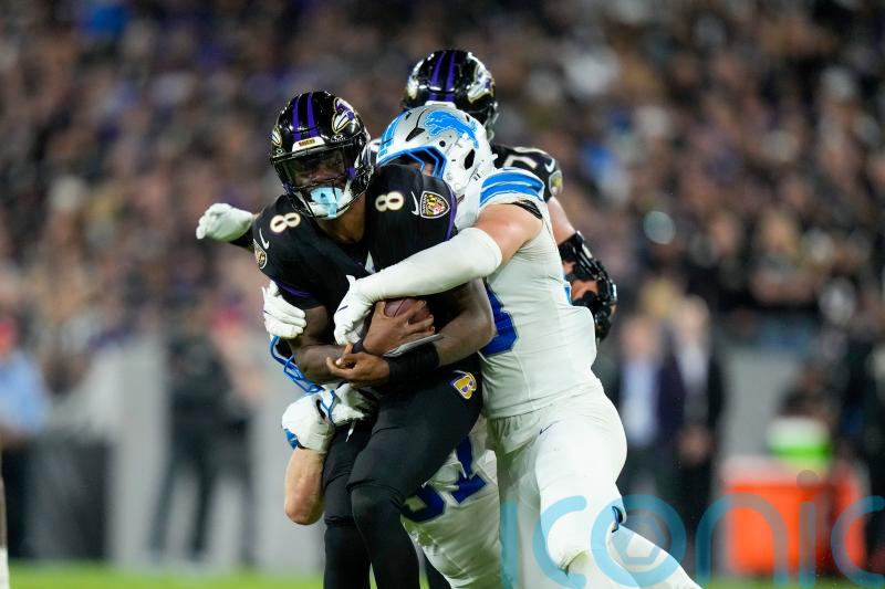 Lamar Jackson sacked seven times as Detroit Lions eclipse Baltimore Ravens 38-30
