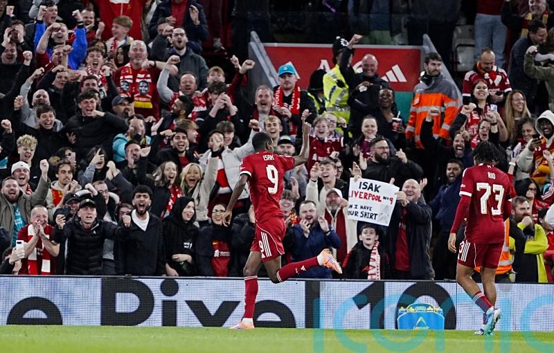 Wednesday’s briefing: Isak off the mark but Ekitike criticised for ‘stupid’ red