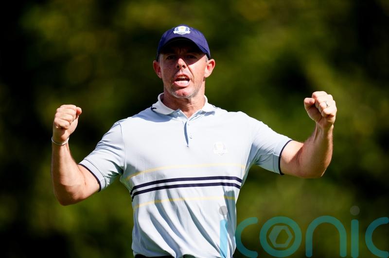 Rory McIlroy the centre of attention as Europe control opening day of Ryder Cup