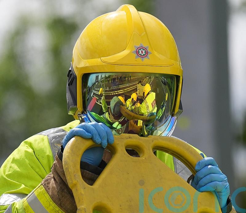 Residents urged to keep windows closed as firefighters tackle hospital blaze