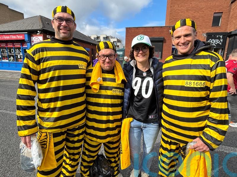 Dublin turns purple, gold and black as NFL makes historic debut in Ireland