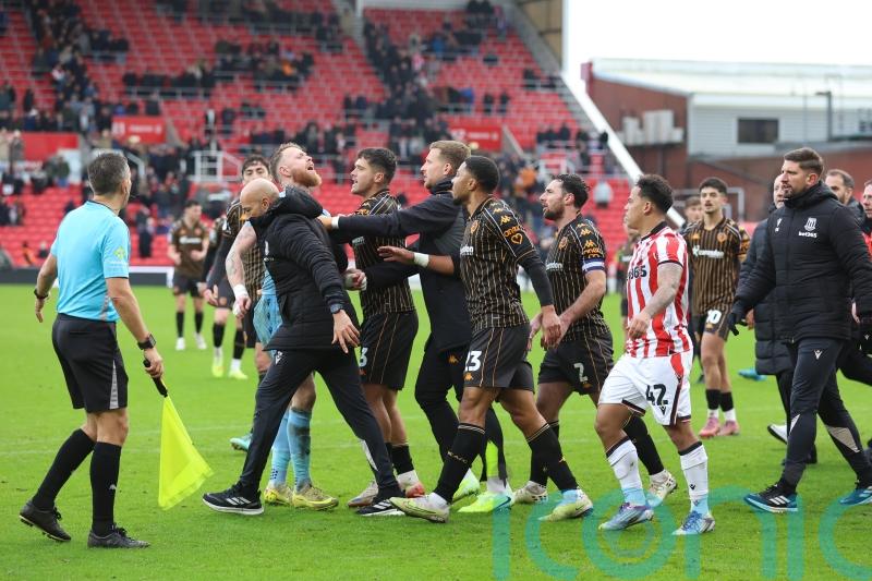 Mark Robins expects Stoke to be fined for their part in mass brawl against Hull