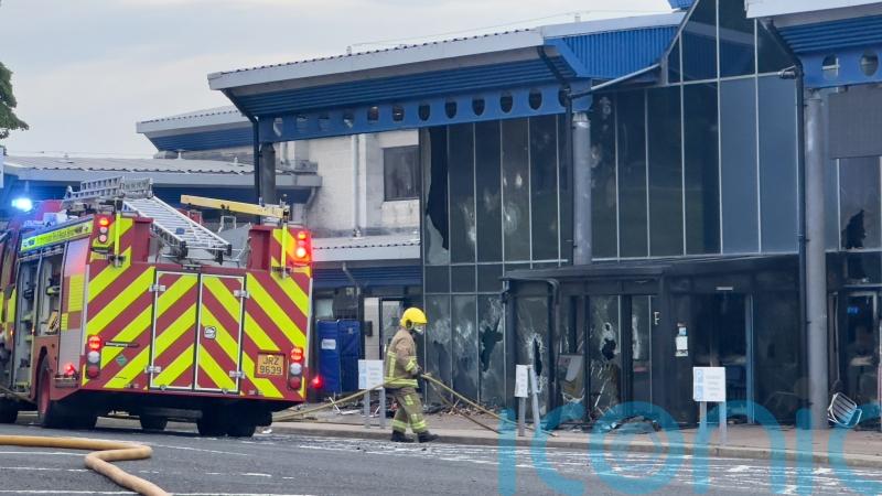 Man faces court over leisure centre arson attack during riots