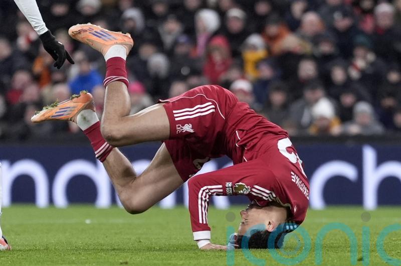 Slot glad Hugo Ekitike stayed on feet despite missed chance to claim penalty