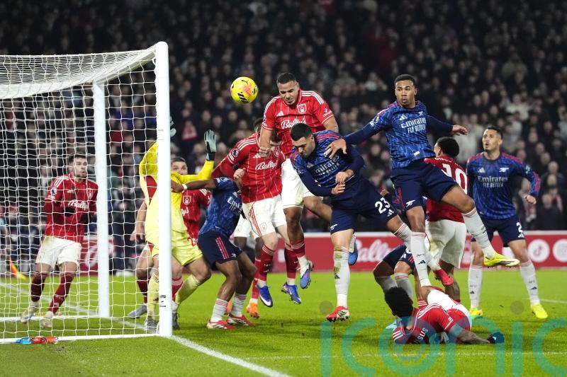 Arsenal miss chance to pull further clear at top as stubborn Forest claim point