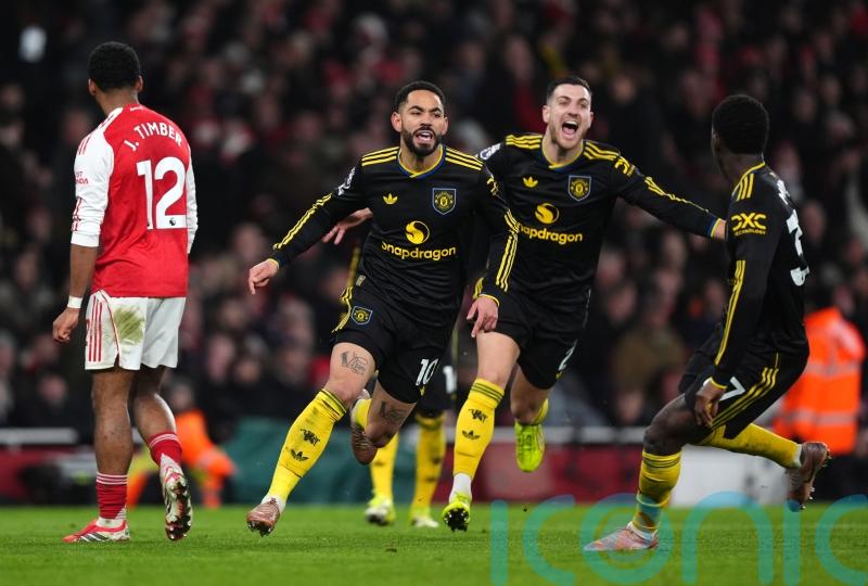 Matheus Cunha fires Man Utd to thrilling comeback win at Arsenal to stun leaders