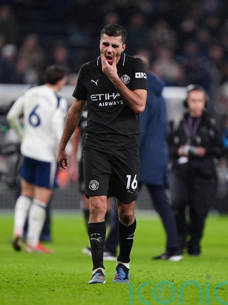 Rodri goes on referee rant after controversial Tottenham goal in Man City draw