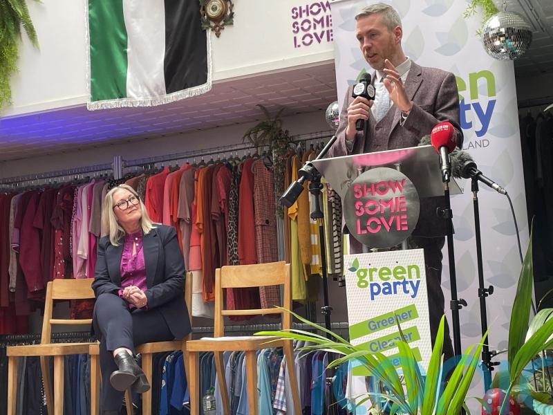 Green leader in Northern Ireland joins campaign trail for Holyrood
