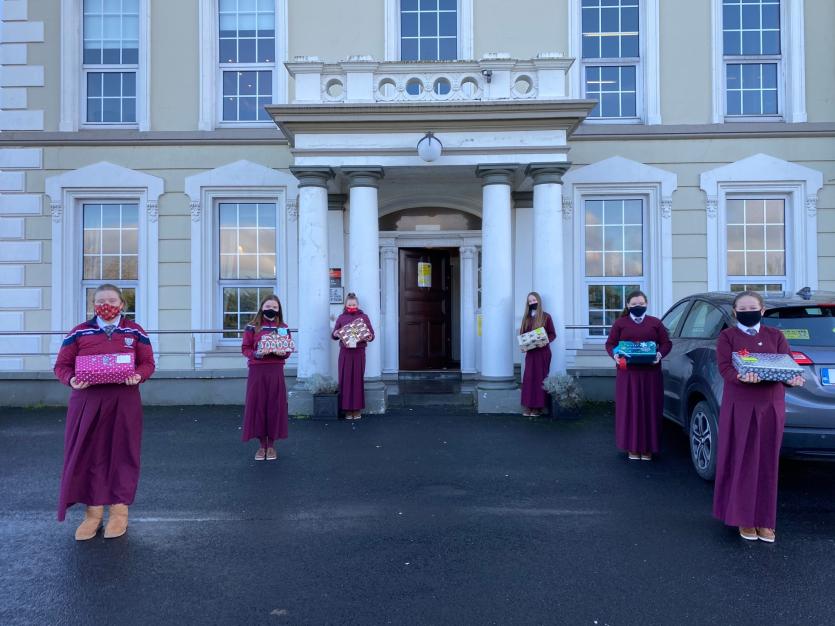 Limerick school 'present' over 100 packages to Nursing homes Photo 1