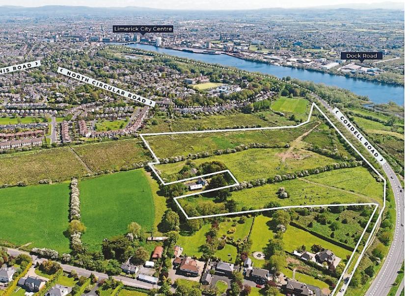 Huge patch of land for 110 homes in Limerick city on sale for €4m