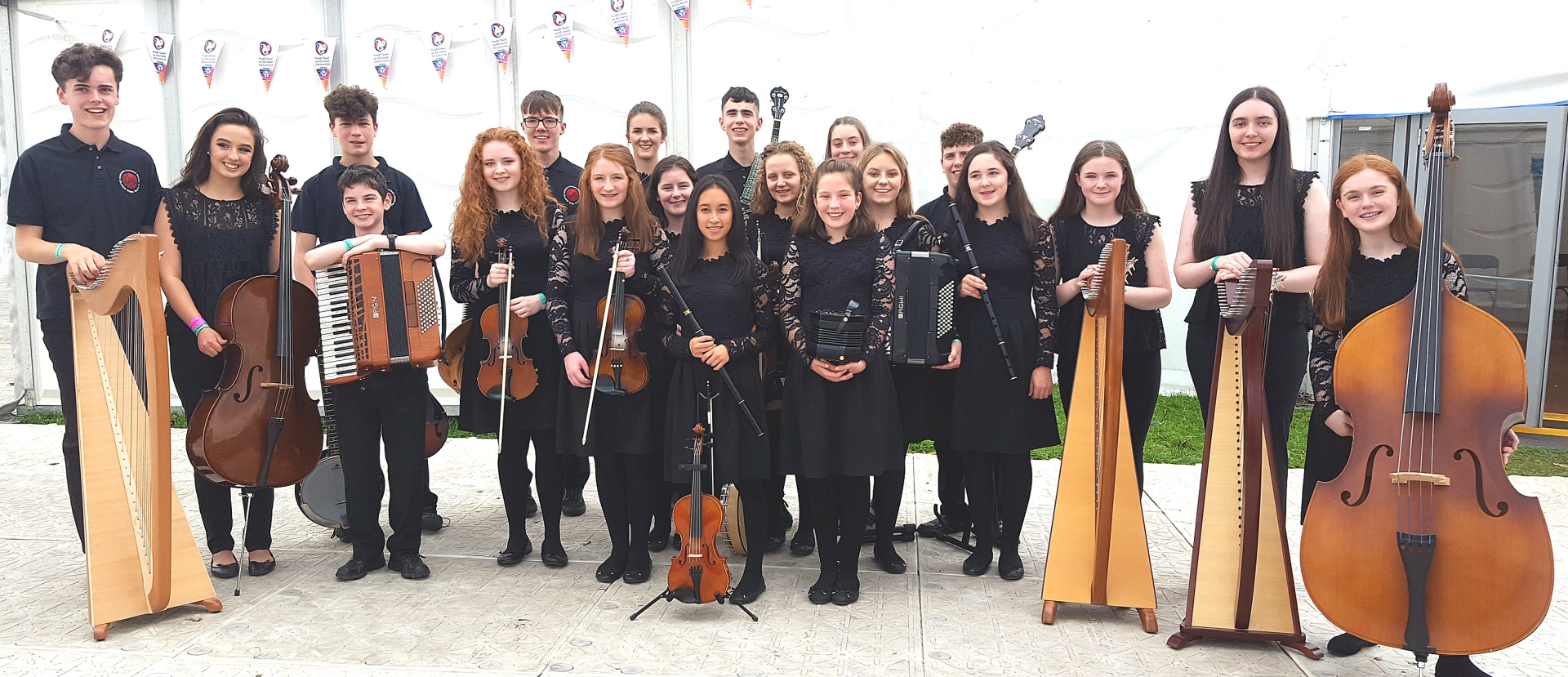 Members of  C.C.É. Dún Dealgan Group  awarded 3 place in the 15-18 group competition at Fleadh Cheoil na hÉireann in Droghed