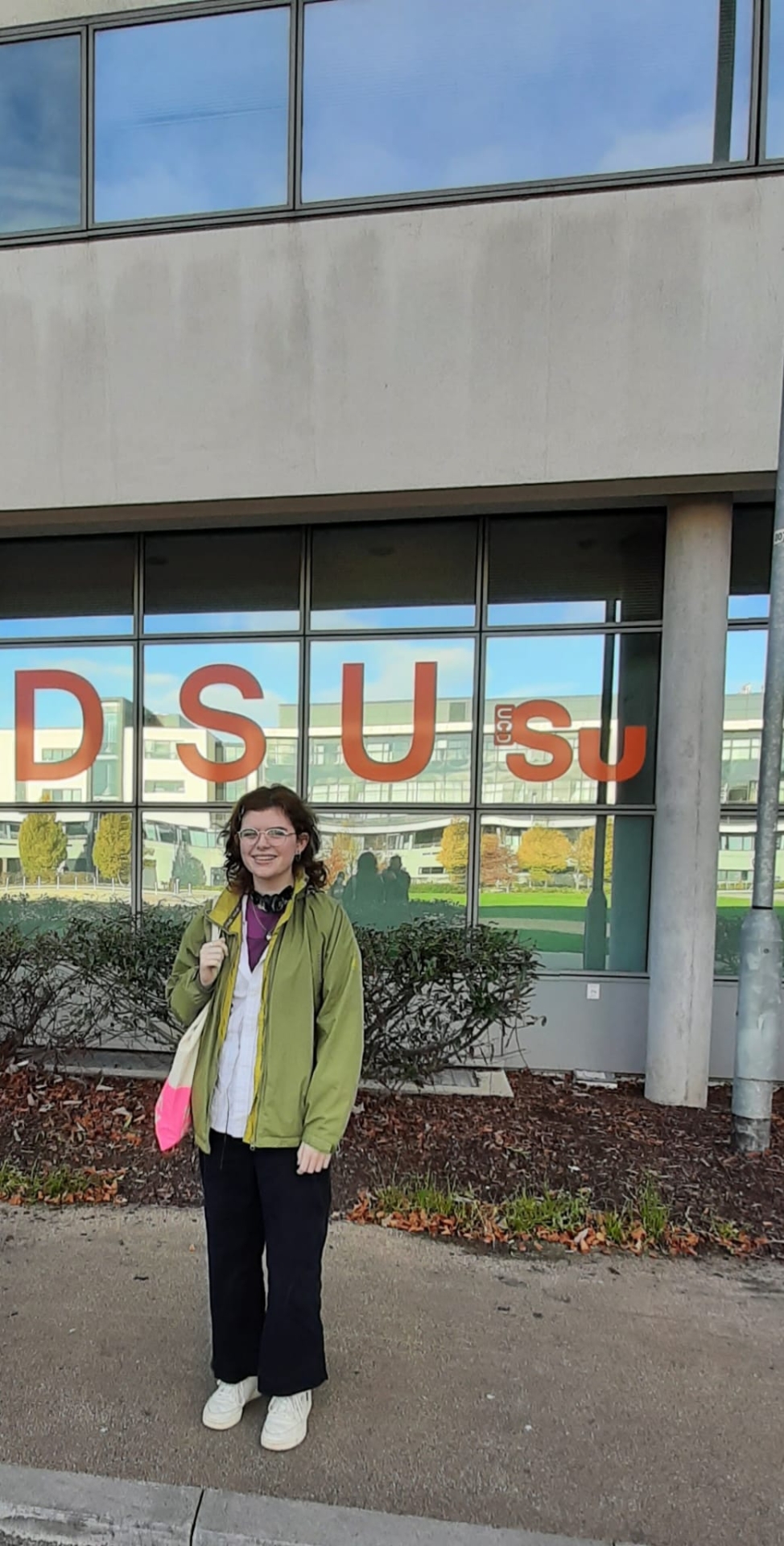 Eve O'Carroll attending a talk in UCD about food science and the circular economy