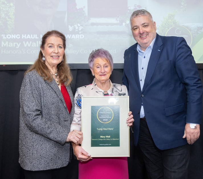Long Haul Hero 2024 is awarded to Mary Wall Hanora's Cottage, Nire Valley (pictured)