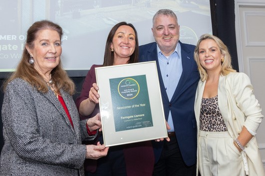 Newcomer of the Year 2024 was awarded to Farmgate Lismore, Lismore, Co Waterford (Sally O’Brien & Molloy O’Rourke pictured received their award)