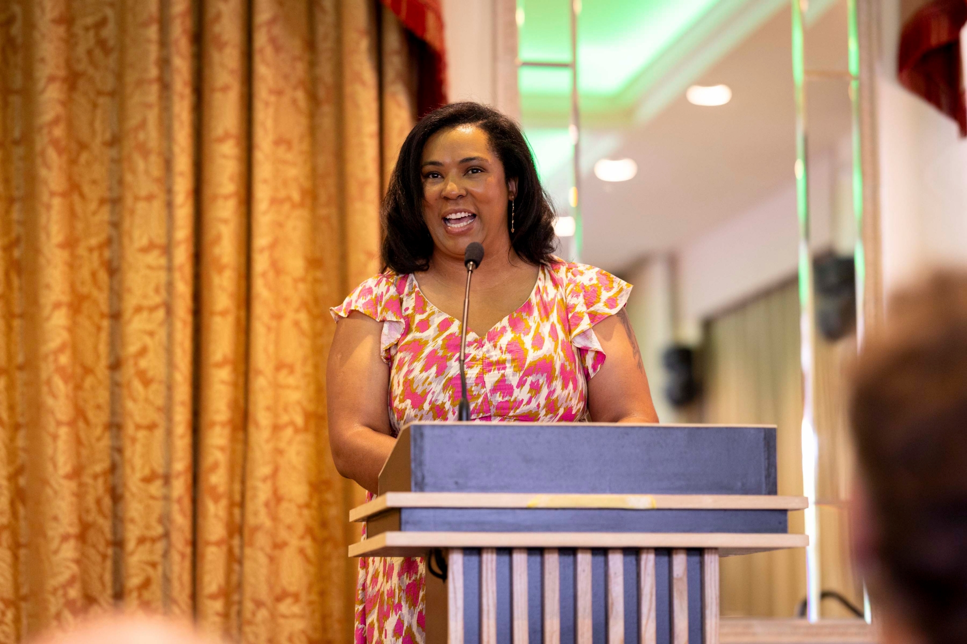 PICTURE: Donnah Vuma speaking at the IDEA annual conference