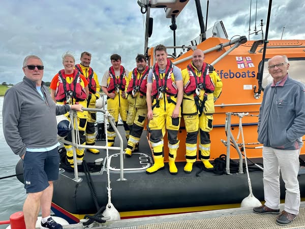 Members of the Courtmacsherry RNLI lifeboat station who were on hand to help in the rescue mission Friday morning 